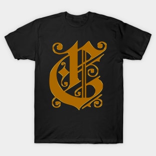 Golden Letter C T-Shirt